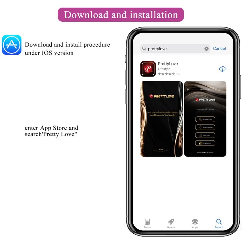 PRETTY LOVE - NYMPH VIBRATING EGG APP CONTROLLED PURPLE - 14