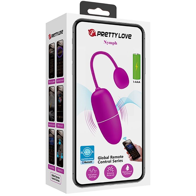 PRETTY LOVE - NYMPH VIBRATING EGG APP CONTROLLED PURPLE - 2