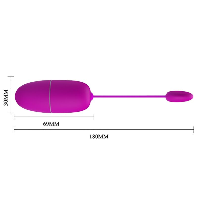 PRETTY LOVE - NYMPH VIBRATING EGG APP CONTROLLED PURPLE - 10