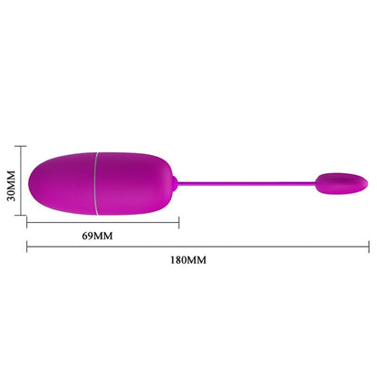 PRETTY LOVE - NYMPH VIBRATING EGG APP CONTROLLED PURPLE - 10