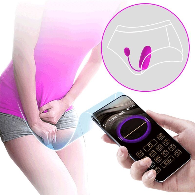 PRETTY LOVE - NYMPH VIBRATING EGG APP CONTROLLED PURPLE - 4