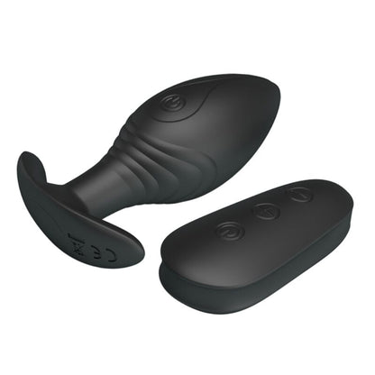 PRETTY LOVE - REGINA ANAL PLUG RECHARGEABLE VIBRATOR BLACK - 10