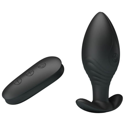 PRETTY LOVE - REGINA ANAL PLUG RECHARGEABLE VIBRATOR BLACK - 8