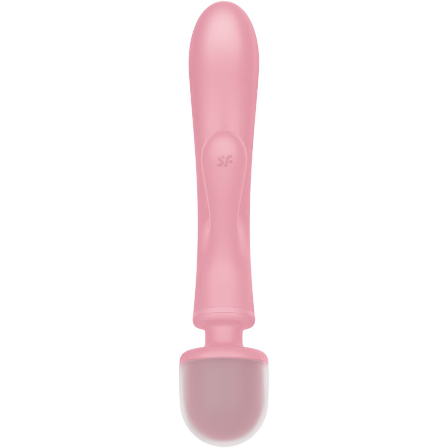 SATISFYER - TRIPLE LOVER RABBIT VIBRATING MASSAGER GREY