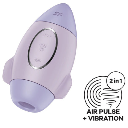 SATISFYER - MISSION CONTROL BLUE SMALL DOUBLE IMPULSE VIBRATOR - 3