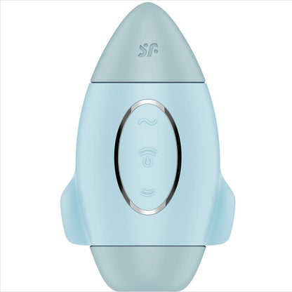 SATISFYER - MISSION CONTROL BLUE SMALL DOUBLE IMPULSE VIBRATOR - BLUE - 8