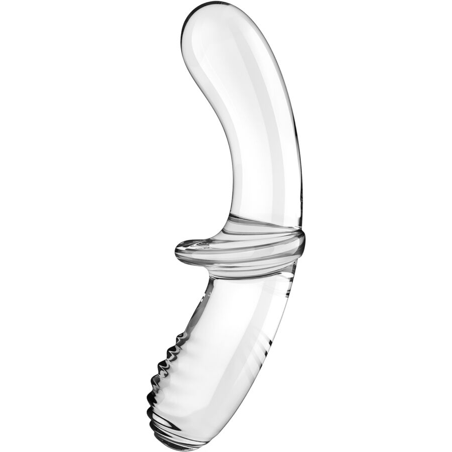 SATISFYER - DOUBLE CRYSTAL DILDO BLUE - TRANSPARENTE - 1