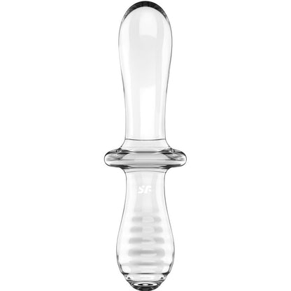 SATISFYER - BLUE CRYSTAL DOUBLE DILDO