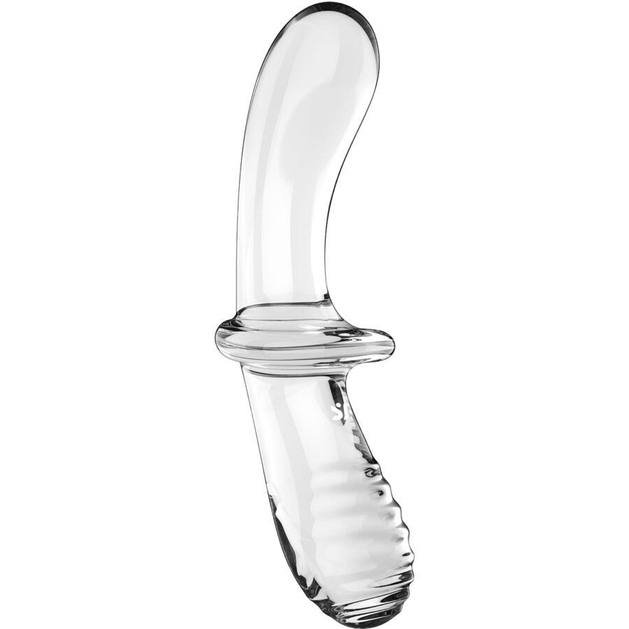 SATISFYER - DOUBLE CRYSTAL DILDO BLUE - TRANSPARENTE - 2