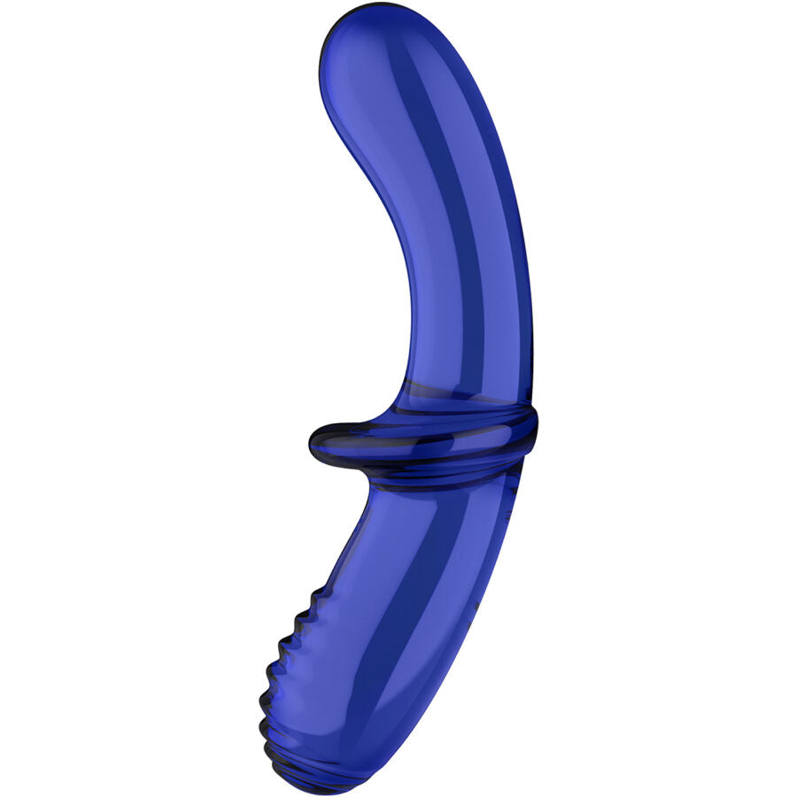 SATISFYER - DOUBLE CRYSTAL DILDO BLUE - BLUE - 10