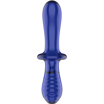 SATISFYER - DOUBLE CRYSTAL DILDO BLUE - TRANSPARENTE - 6