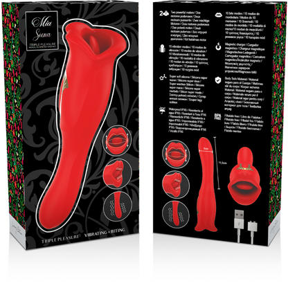 MIA - SIENA TRIPLE PLEASURE VIBRATING + BITING - 8