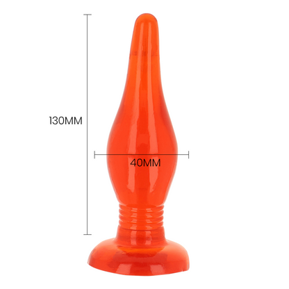 BAILE - RED SOFT TOUCH ANAL PLUG 14.2 CM - 5