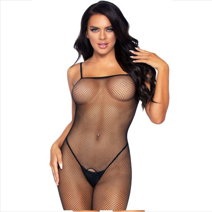 LEG AVENUE - BODYSTOCKING FISHNET WITH OPENING - 5