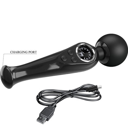 PRETTY LOVE - SKYLER VIBRATOR WAND BLACK - 3