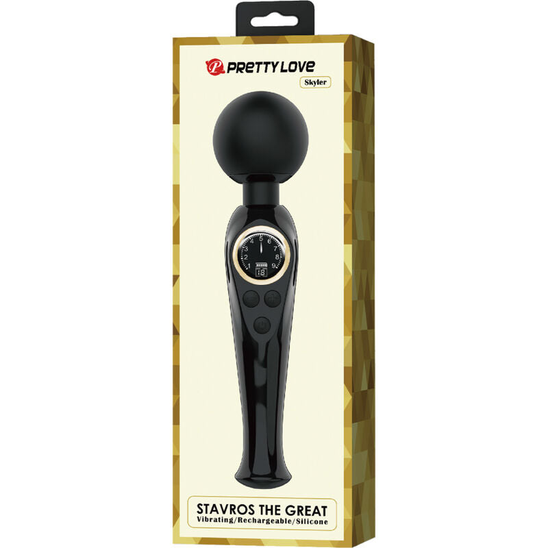 PRETTY LOVE - SKYLER VIBRATOR WAND BLACK - 1