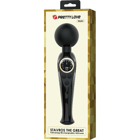 PRETTY LOVE - SKYLER VIBRATOR WAND BLACK - 1