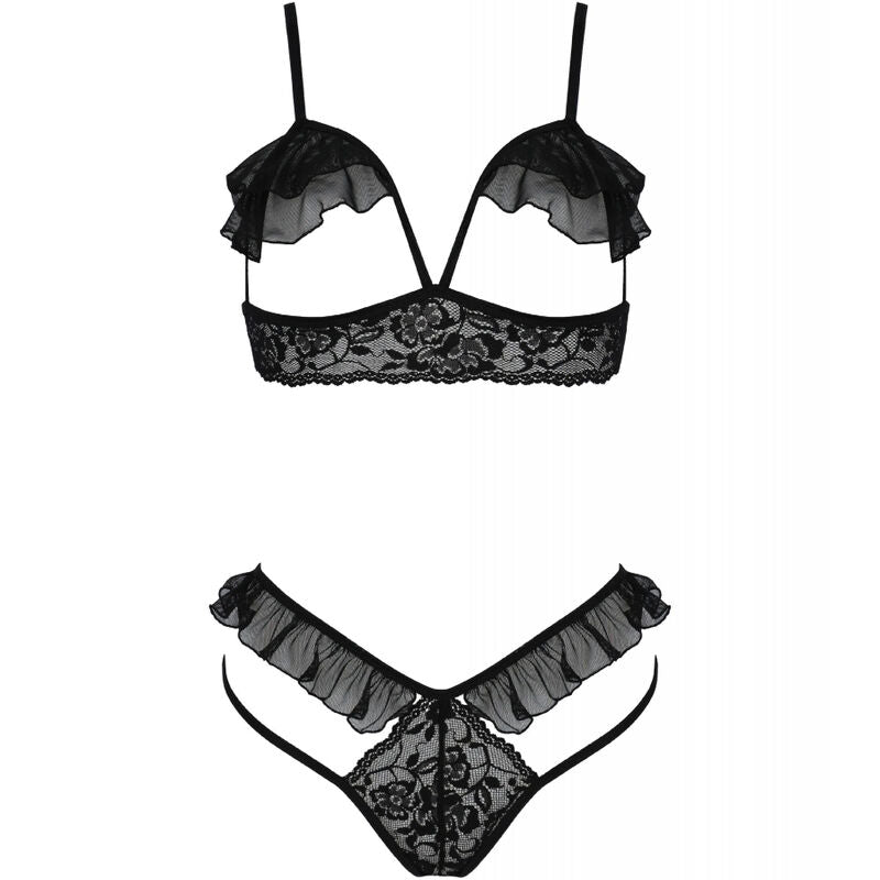 PASSION - DOLLY SET TWO PIECES BLACK L/XL - S/M - 3