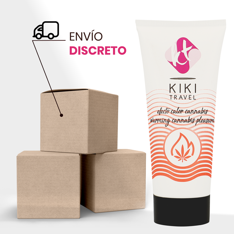KIKÍ TRAVEL - LUBRIFIANT EFFET CHAUD AU CANNABIS 50 ML