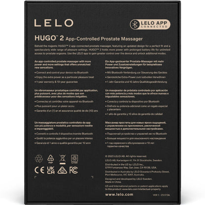 LELO - HUGO 2 BLACK PROSTATE MASSAGER - GREEN - 4