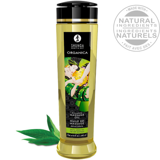 SHUNGA - ORGANIC MASSAGE OIL GREEN TEA 240 ML - 1