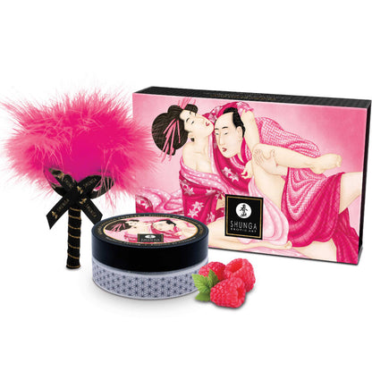 SHUNGA - EDIBLE MASSAGE POWDER KIT RASPBERRY - 4