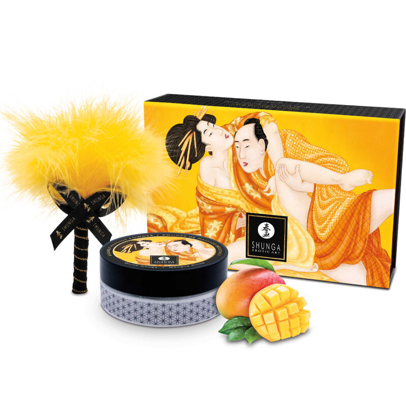 SHUNGA - EDIBLE MASSAGE POWDER KIT MANGO - 4