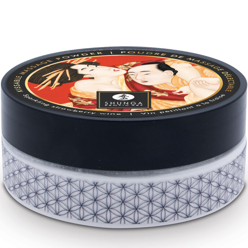 SHUNGA - STRAWBERRY EDIBLE MASSAGE POWDER KIT - 1