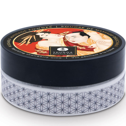 SHUNGA - STRAWBERRY EDIBLE MASSAGE POWDER KIT - 1