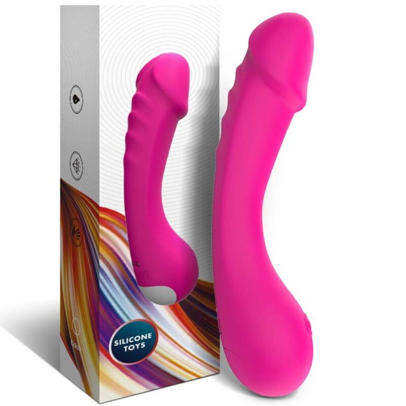 ARMONY - G-SPOT VIBRATOR DILDO IN FUCHSIA SILICONE