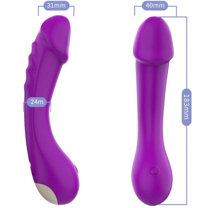 ARMONY - VIBRATOR G-SPOT DILDO IN VIOLET SILICONE