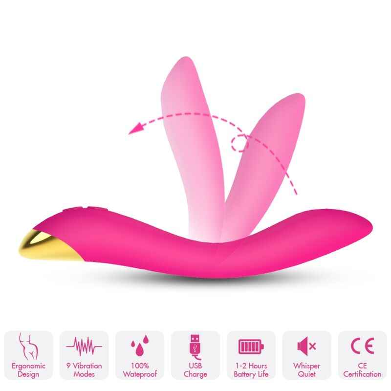 ARMONY - VIBRATORE FLAMINGO MULTIPOSIZIONE FUCSIA