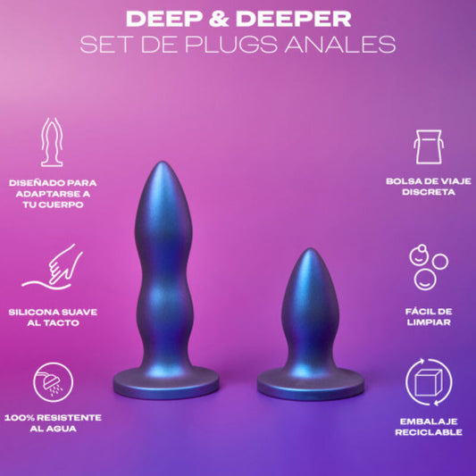 DUREX - ENSEMBLE DE JOUETS PLUG ANAL PROFOND ET PLUS PROFOND
