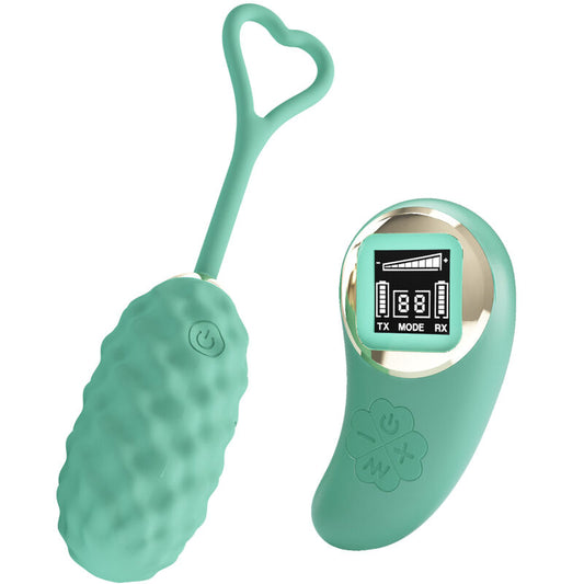 PRETTY LOVE - VIVIAN GREEN REMOTE CONTROL VIBRATING EGG - 1