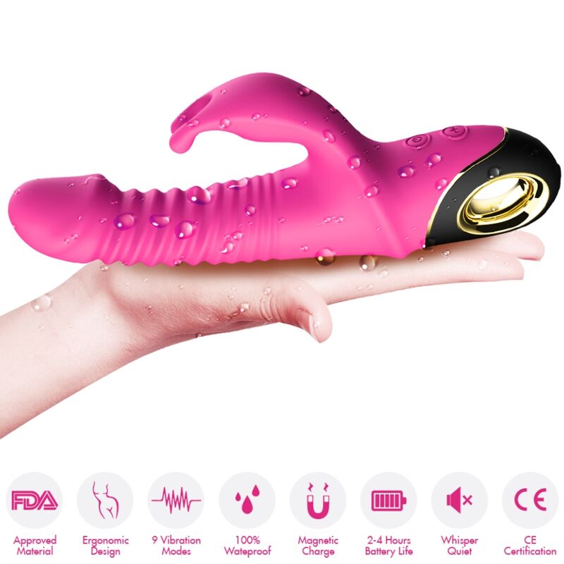 ARMONY - ZING DILDO VIBRATOR RABBIT FUCHSIA - 3