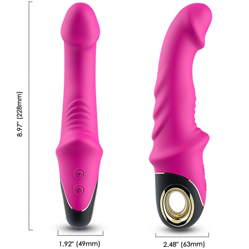 ARMONY - JOYBLADE DILDO VIBRATOR ROTATOR FUCHSIA - 5