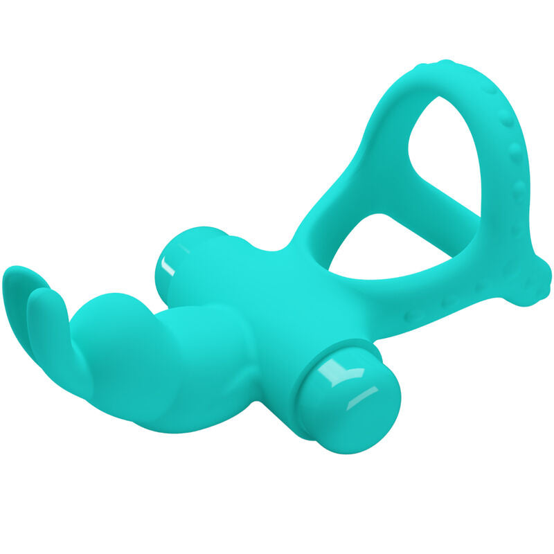 PRETTY LOVE - FIGGY GREEN RABBIT VIBRATOR RING - 5