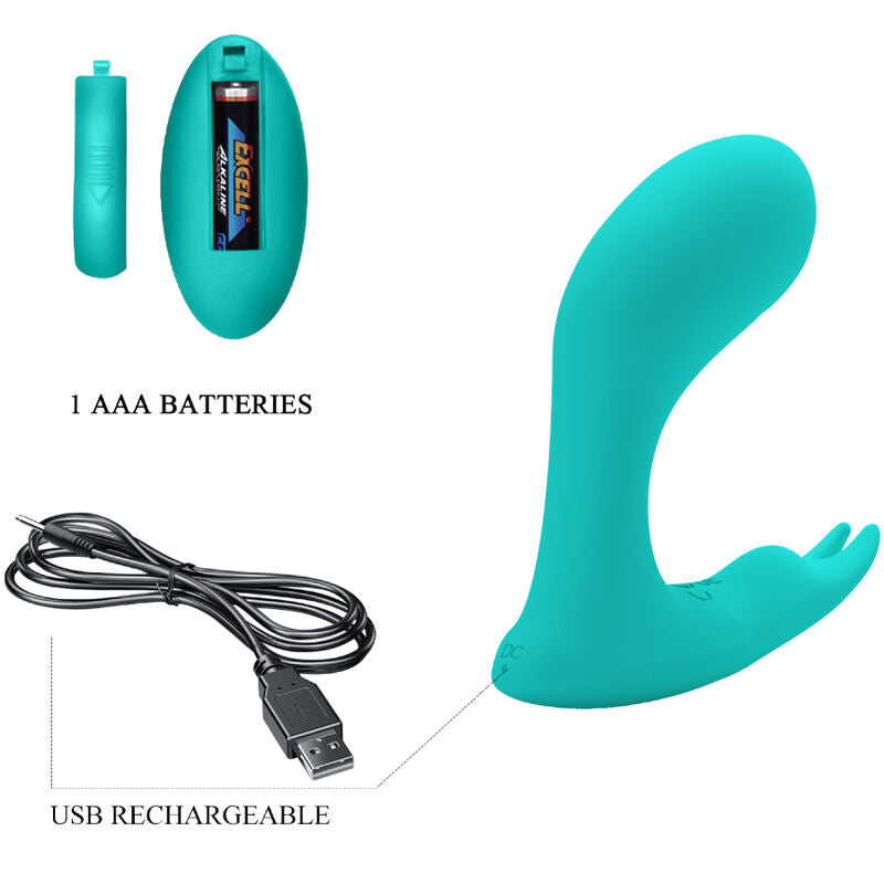 PRETTY LOVE - IDABELLE VIBRATION & PULSATION REMOTE CONTROL BLUE - 5