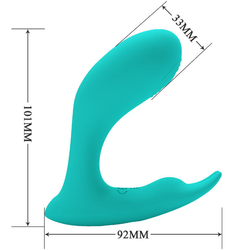 PRETTY LOVE - IDABELLE VIBRATION & PULSATION REMOTE CONTROL BLUE - 4
