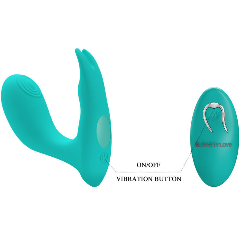 PRETTY LOVE - IDABELLE REMOTE CONTROL VIBRATION AND PULSATION BLUE