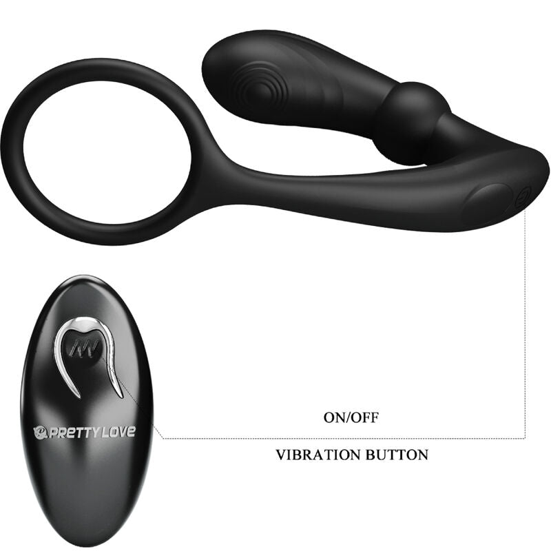 PRETTY LOVE - WARREN BLACK ANAL RING & VIBRATOR - 6