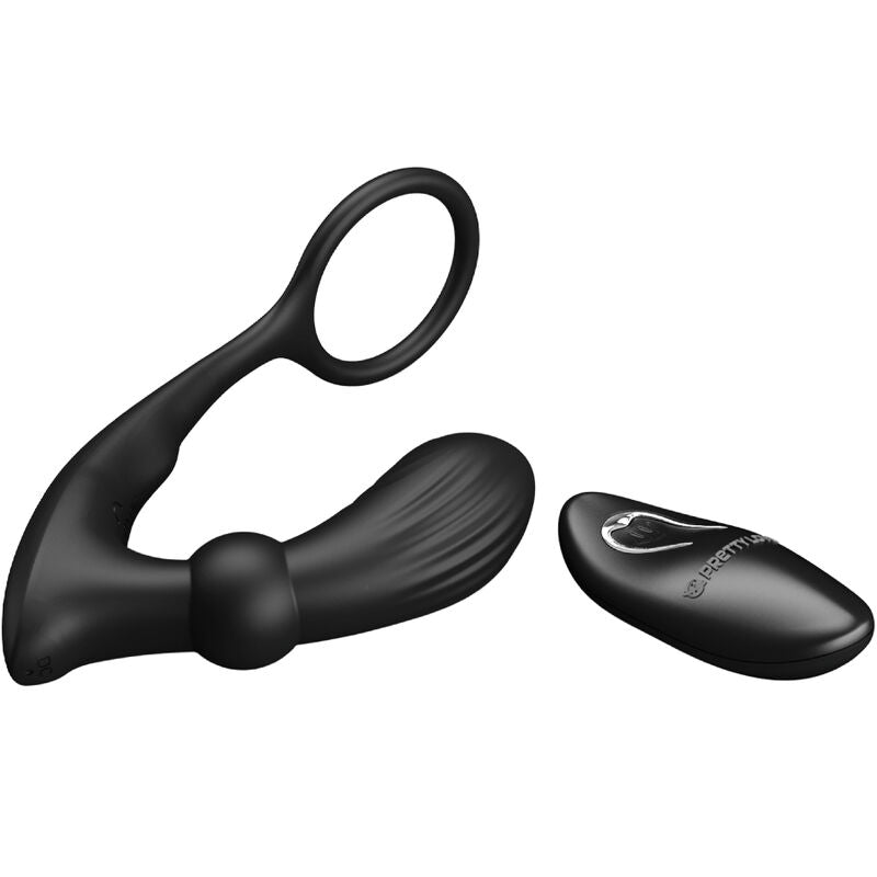 PRETTY LOVE - WARREN BLACK ANAL RING & VIBRATOR - 3