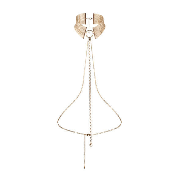 BIJOUX - DÉSIR MÉTALLIQUE GOLDEN METALLIC NECKLACE - 1