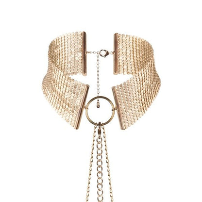 BIJOUX - DÉSIR MÉTALLIQUE GOLDEN METALLIC NECKLACE - 4
