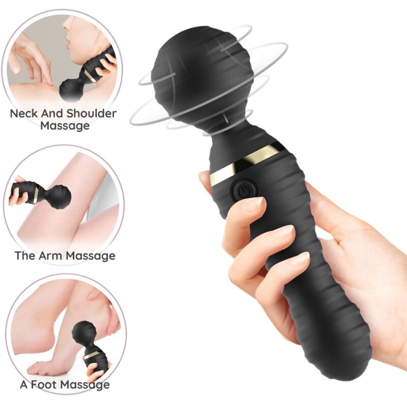 ARMONY - FREEDO MASSAGER & VIBRATOR SMALL BLACK - 2