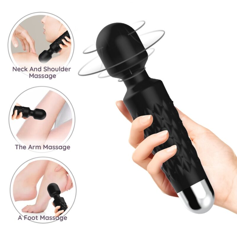 ARMONY - POSTMAN MASSAGER & VIBRATOR SUPER FLEXIBLE HEAD BLACK - 4