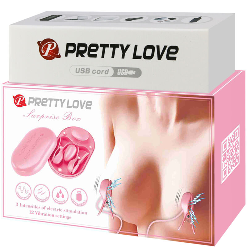 PRETTY LOVE - SURPRISE BOX PINK ELECTRO STIMULATION TWEEZERS - 2