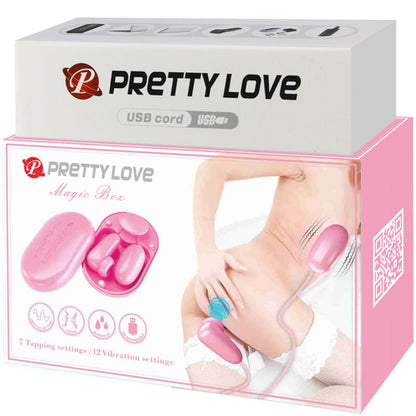 PRETTY LOVE - MAGIC BOX VIBRATING BULLET & PINK STIMULATOR - 5