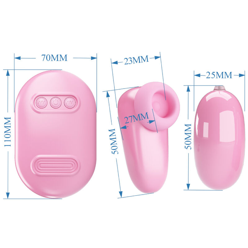 PRETTY LOVE - MAGIC BOX VIBRATING BULLET & PINK STIMULATOR - 3