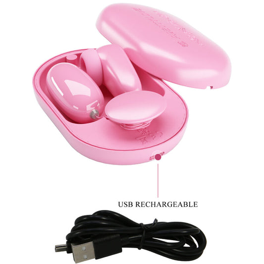 PRETTY LOVE - MAGIC BOX VIBRATING BULLET & PINK STIMULATOR - 1